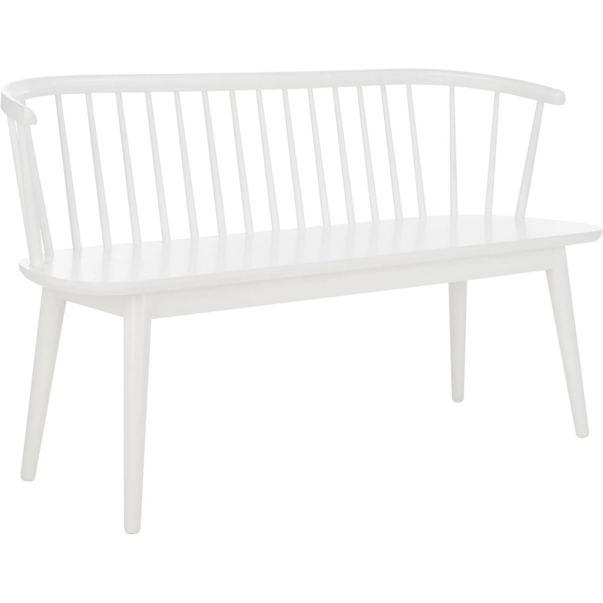 Ingham Spindle Bench by HedgeApple Essentials. Made from rubber wood, iron in a modern style.