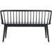 Ingham Spindle Bench by HedgeApple Essentials. Made from rubber wood, iron in a modern style.