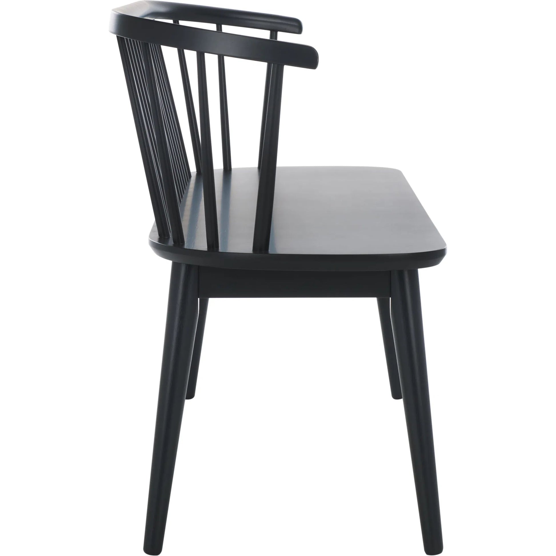 Ingham Spindle Bench by HedgeApple Essentials. Made from rubber wood, iron in a modern style.