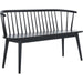 Ingham Spindle Bench by HedgeApple Essentials. Made from rubber wood, iron in a modern style.