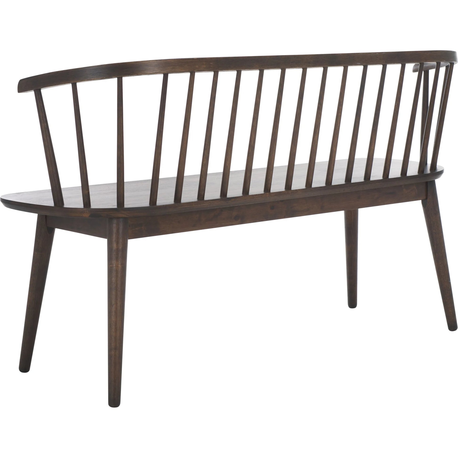 Ingham Spindle Bench by HedgeApple Essentials. Made from rubber wood, iron in a modern style.