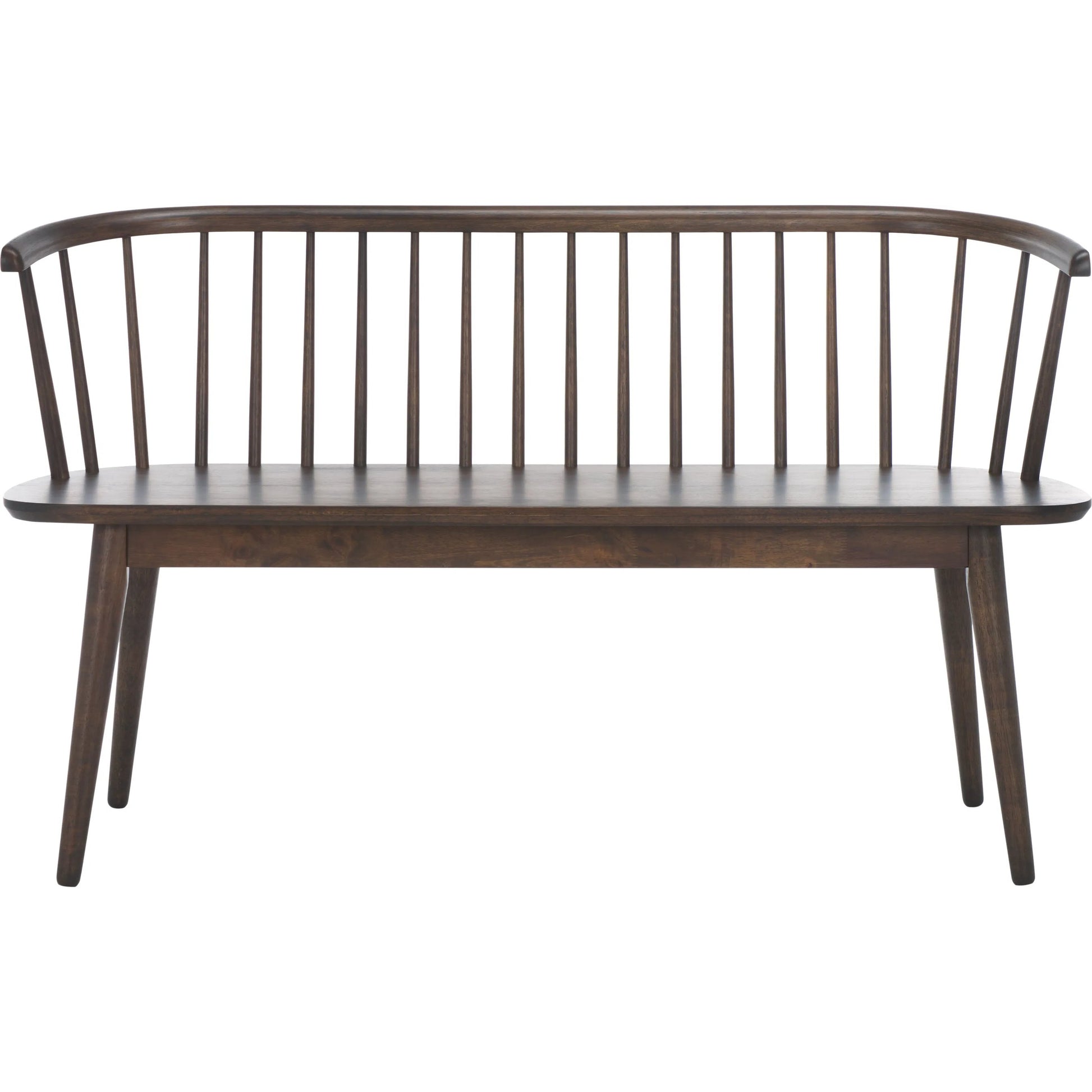 Ingham Spindle Bench by HedgeApple Essentials. Made from rubber wood, iron in a modern style.