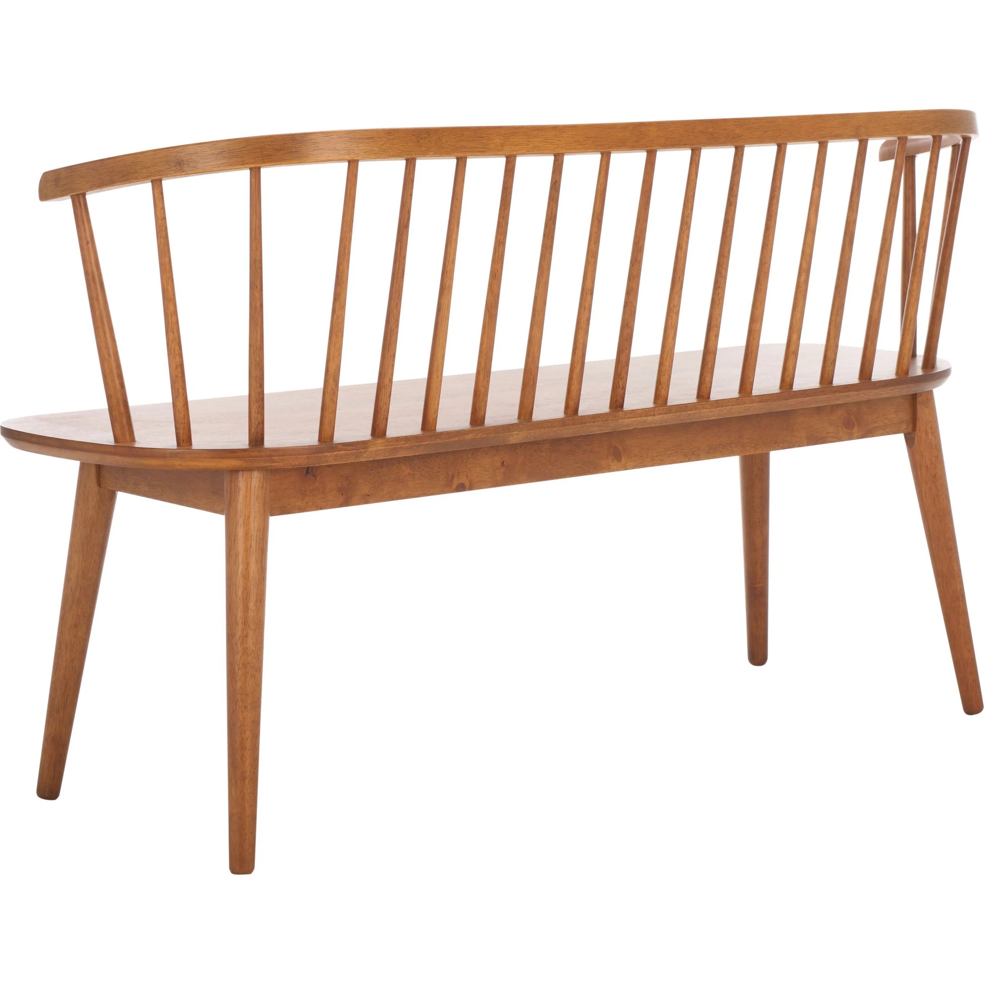 Ingham Spindle Bench by HedgeApple Essentials. Made from rubber wood, iron in a modern style.