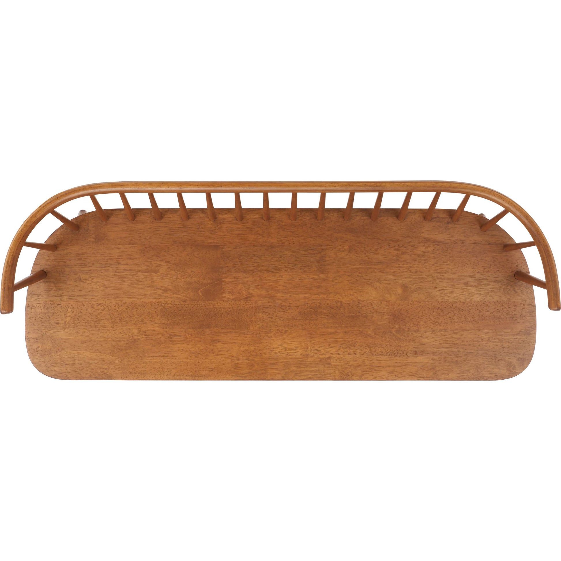 Ingham Spindle Bench by HedgeApple Essentials. Made from rubber wood, iron in a modern style.