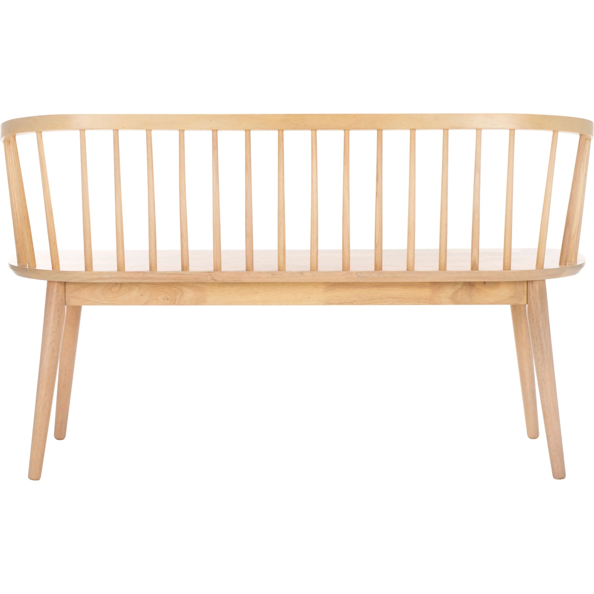 Ingham Spindle Bench by HedgeApple Essentials. Made from rubber wood, iron in a modern style.