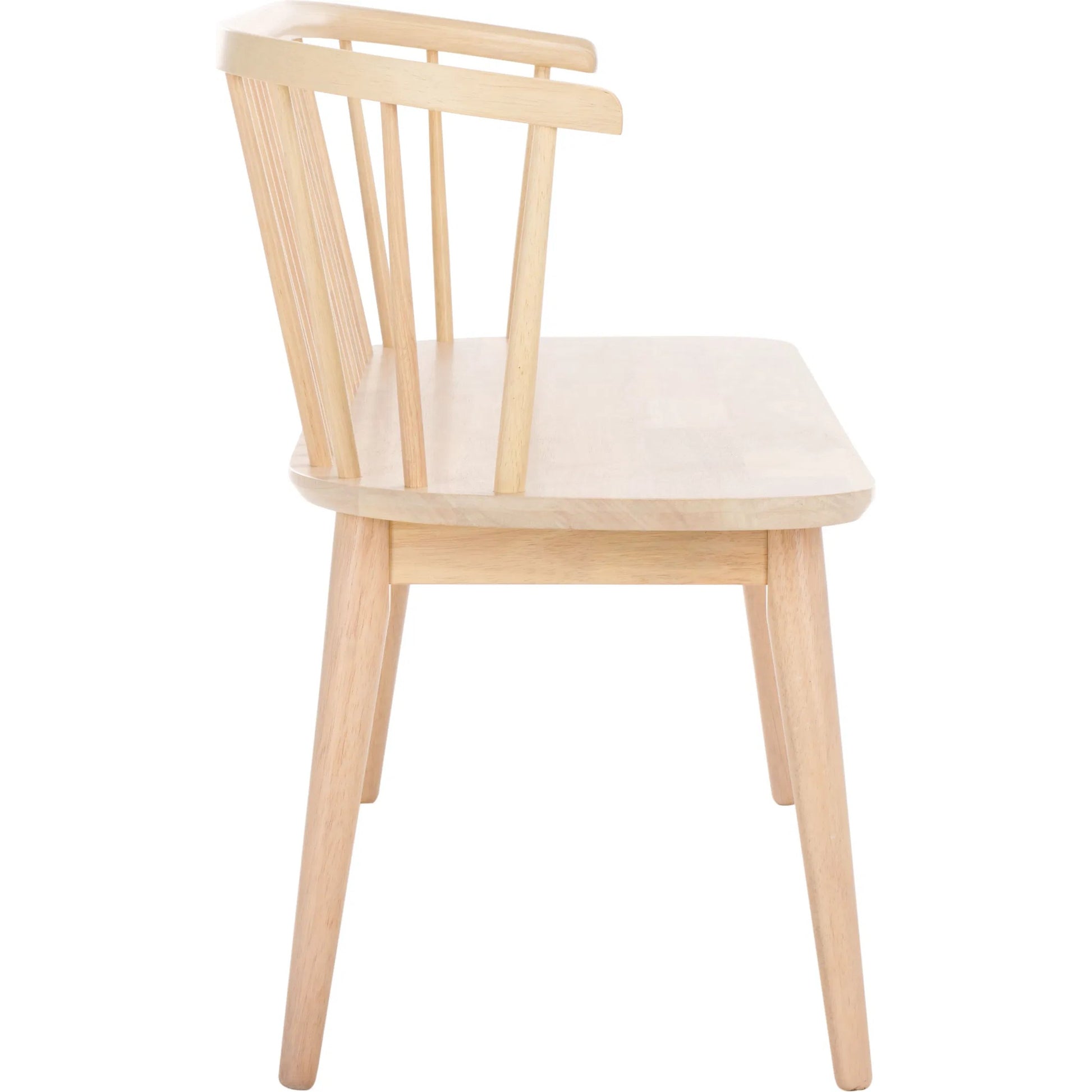 Ingham Spindle Bench by HedgeApple Essentials. Made from rubber wood, iron in a modern style.