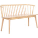 Ingham Spindle Bench by HedgeApple Essentials. Made from rubber wood, iron in a modern style.