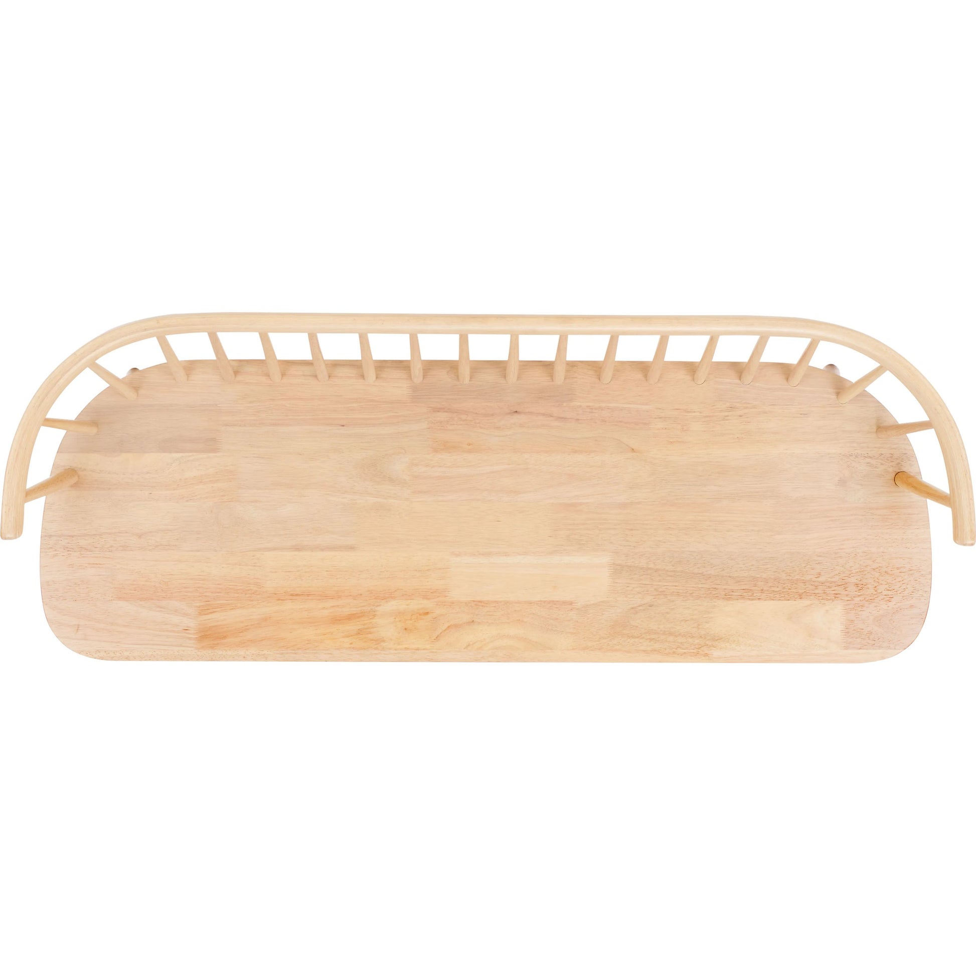 Ingham Spindle Bench by HedgeApple Essentials. Made from rubber wood, iron in a modern style.