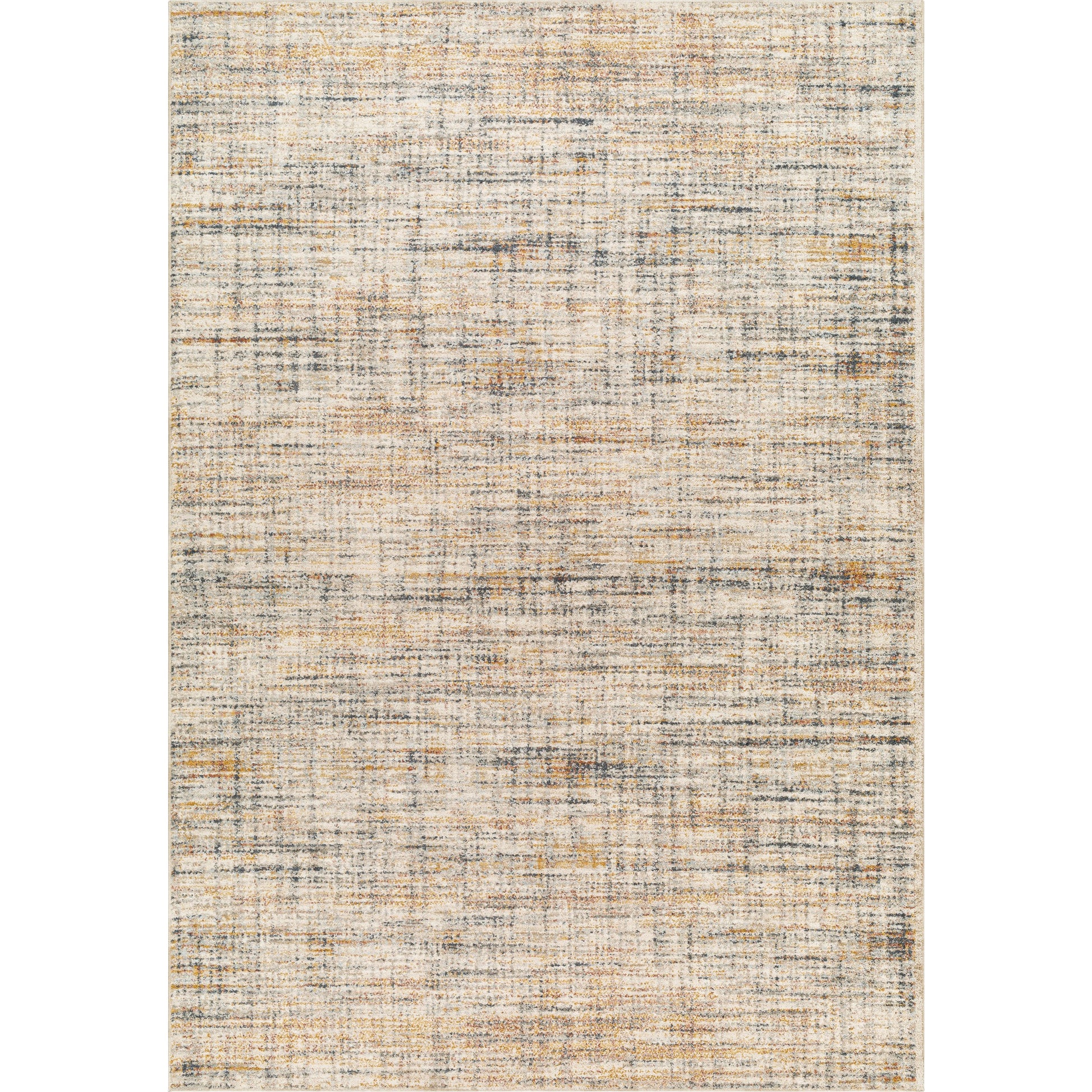 Beckham Rug - 33070 by Livabliss in off-white, light slate, ice blue, charcoal, amber, medium brown. Made from main: 100% polyester in a unique style.