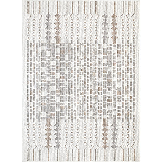 Bouclair Rug - 493140 by Livabliss in ivory, beige, light gray. Made from polyester in a unique style.