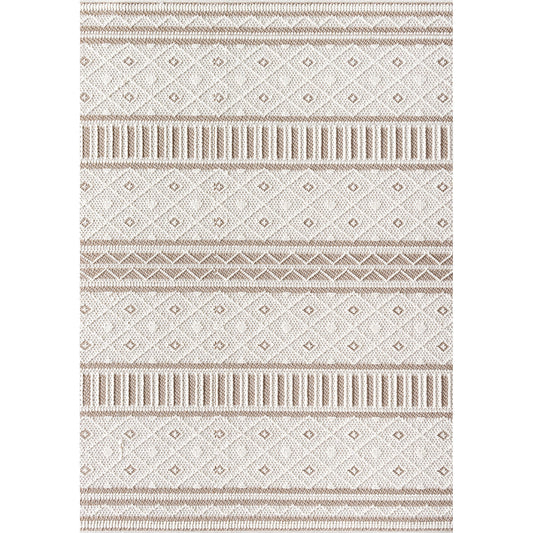 Bouclair Rug - 493168 by Livabliss in beige, ivory, light gray. Made from face: 100% polyester, warp: 100% polyester in a unique style.