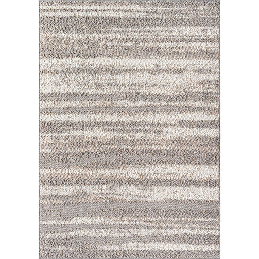 Bouclair Rug - 493210 by Livabliss in light gray, ivory, beige. Made from face: 100% polyester, warp: 100% polyester in a unique style.
