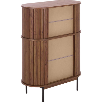 Newaygo Bar Cabinet by HedgeApple Essentials. Made from mdf, steel pipe in a unique style.