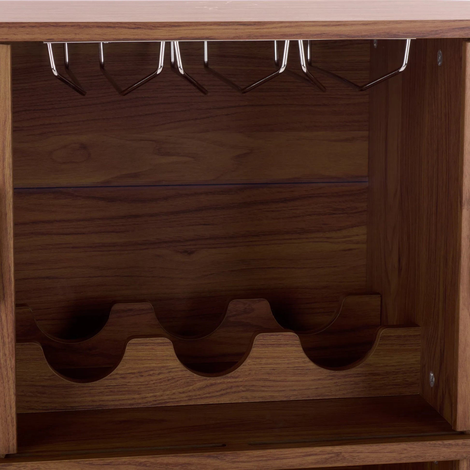 Newaygo Bar Cabinet by HedgeApple Essentials. Made from mdf, steel pipe in a unique style.