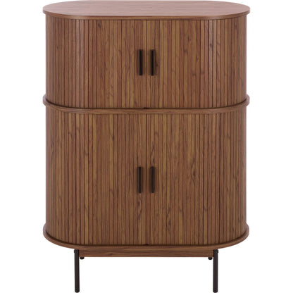 Newaygo Bar Cabinet by HedgeApple Essentials. Made from mdf, steel pipe in a unique style.
