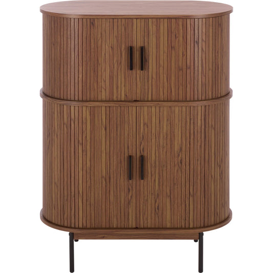 Newaygo Bar Cabinet by HedgeApple Essentials. Made from mdf, steel pipe in a unique style.