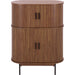 Newaygo Bar Cabinet by HedgeApple Essentials. Made from mdf, steel pipe in a unique style.