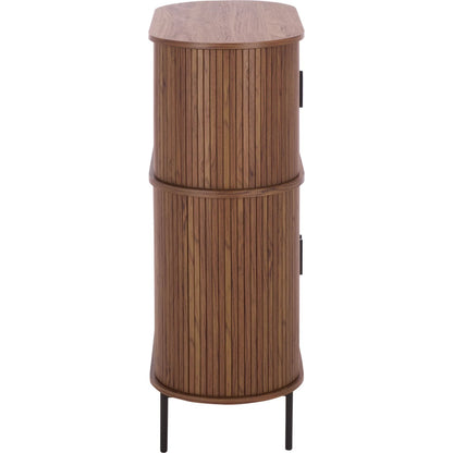 Newaygo Bar Cabinet by HedgeApple Essentials. Made from mdf, steel pipe in a unique style.