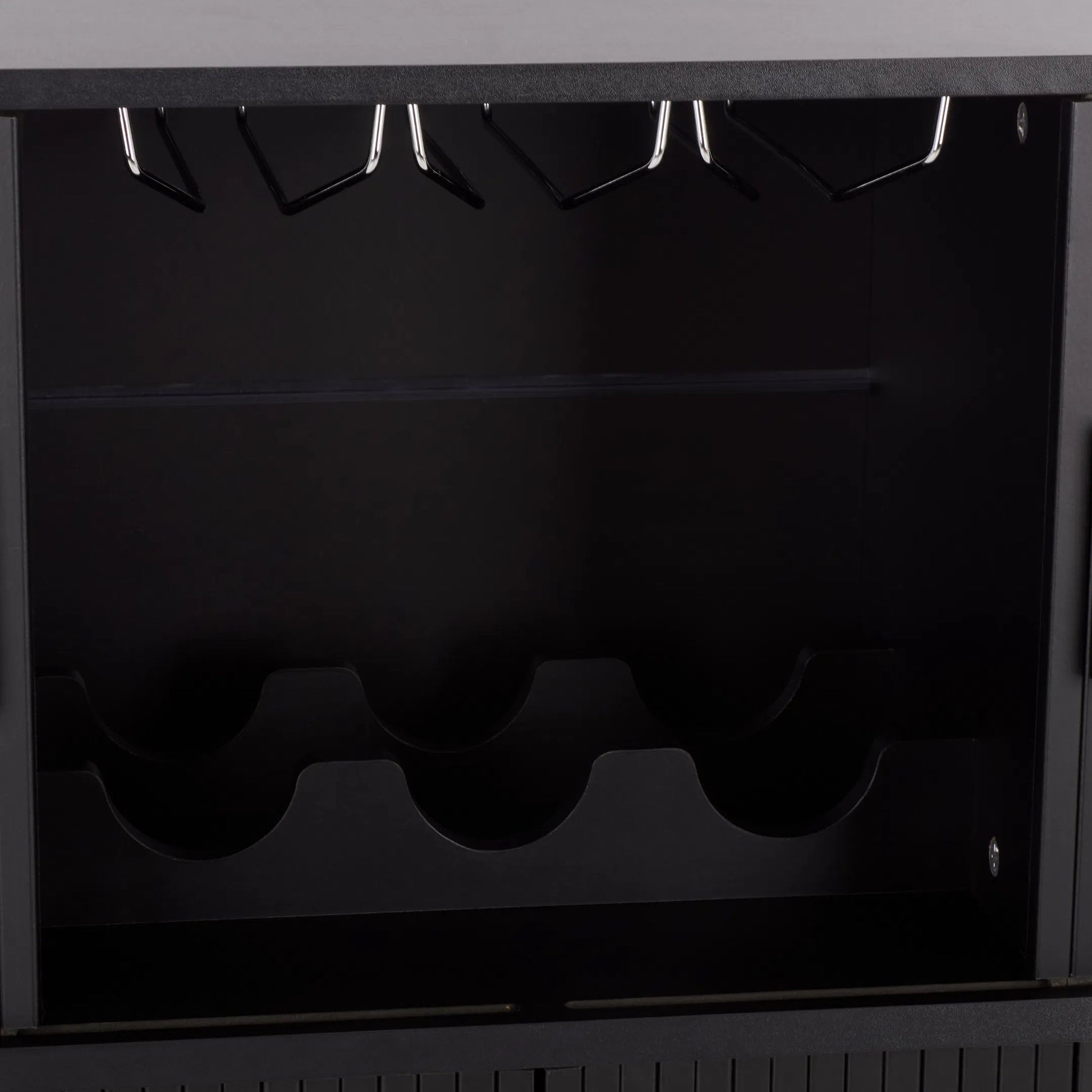 Newaygo Bar Cabinet by HedgeApple Essentials. Made from mdf, steel pipe in a unique style.