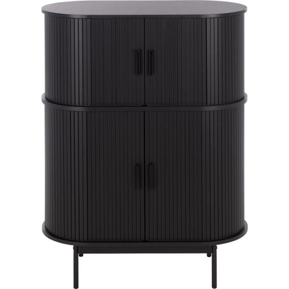 Newaygo Bar Cabinet by HedgeApple Essentials. Made from mdf, steel pipe in a unique style.