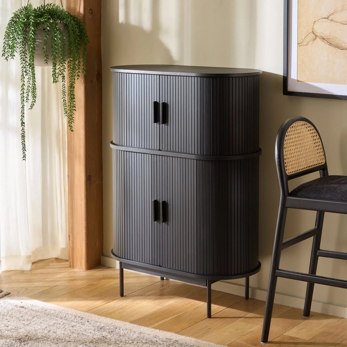 029 SI-2629758 | Lifestyle | Newaygo Bar Cabinet by HedgeApple Essentials. Made from mdf, steel pipe in a unique style.