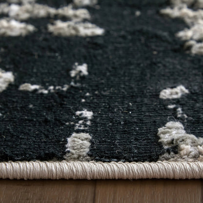 Micah Rug - 3339F by Feizy in black, white, gray. Made from polyester, polypropylene in a unique style.