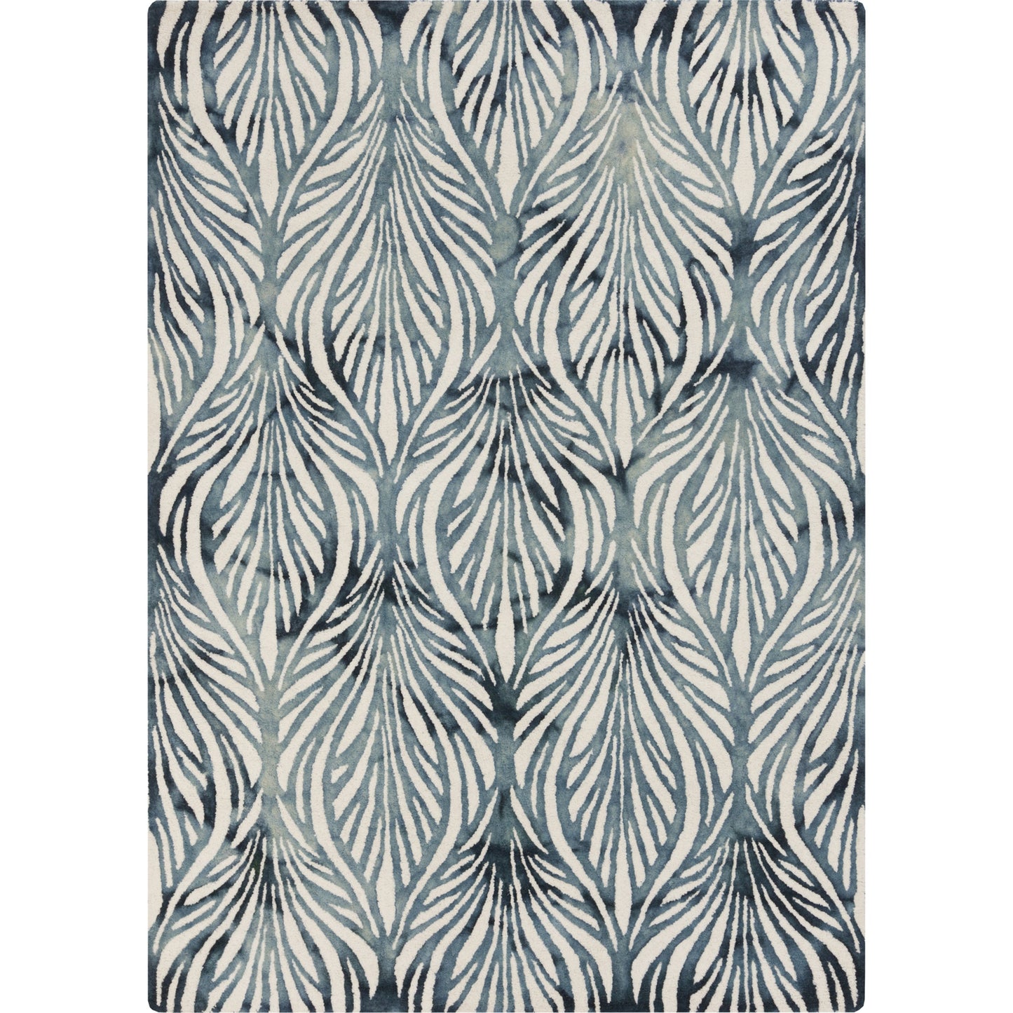 000 61205-24751,61205-24752,61205-24753,61205-24754 | Primary Silo | Belladonna BDA-3006 Rug by Surya in deep teal, teal, pale blue, ivory. Made from 100% wool in a unique style.