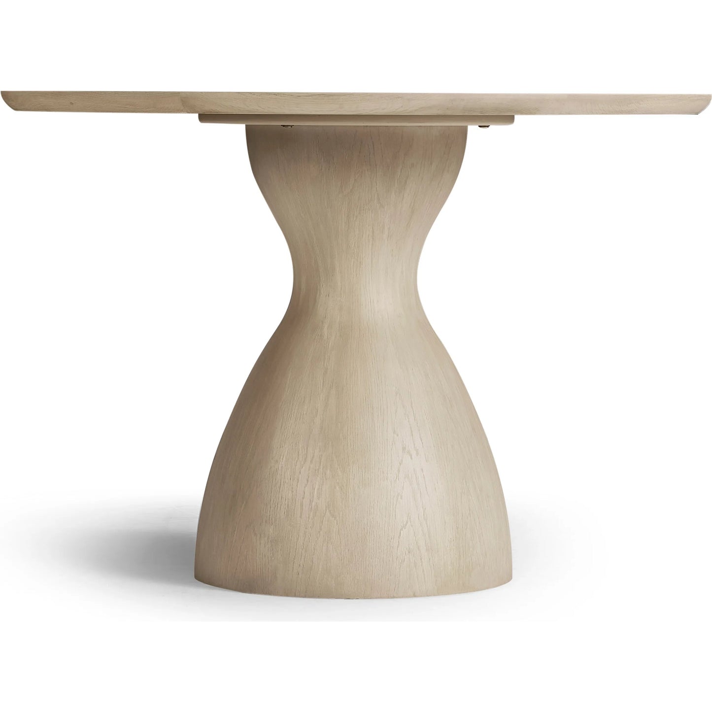 003 SI-2186261 | Additional Silo | Water Seamount Oak Pedestal Table by Jonathan Charles in beige and bleached oak. Made from oak in a modern style.