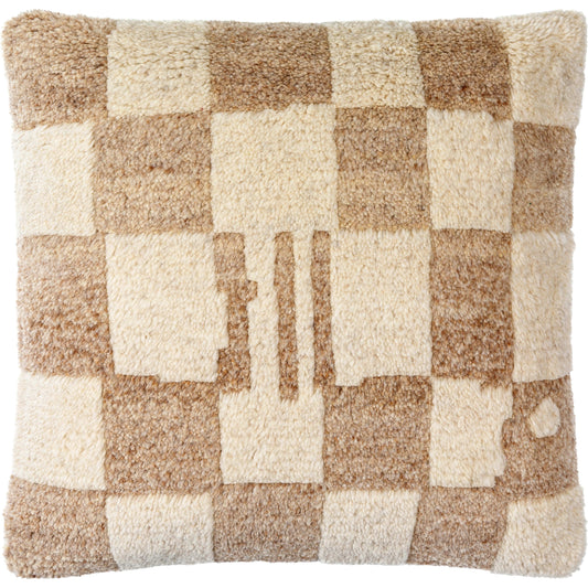 Balder Pillow - 481487 by Surya. Made from front: 80% wool, 20% cotton, back: 100% cotton in a modern style.