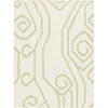 White, Lettuce Leaf / 2' x 3'