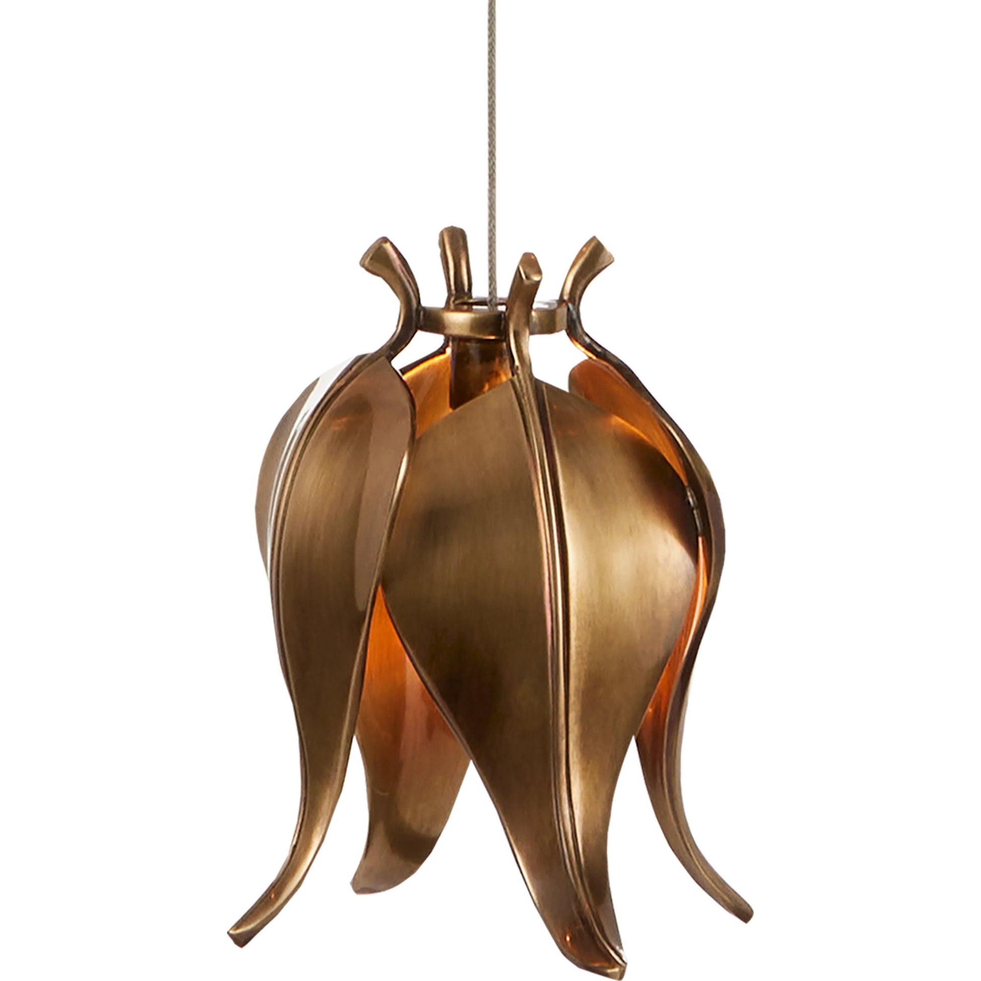 Iota 3-LIGHT Multi-Drop Pendant by Currey and Company in antique brass, silver. Made from brass in a modern style.