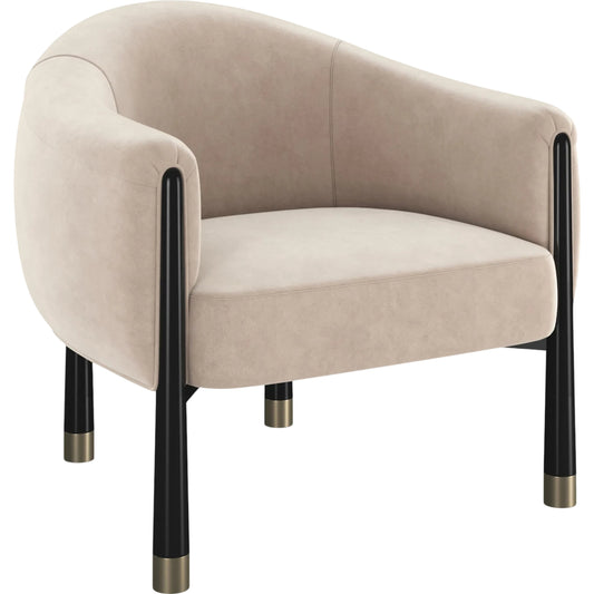 Baton Accent Chair by Caracole in chocolate truffle, whisper of gold. Made from unique in a unique style.