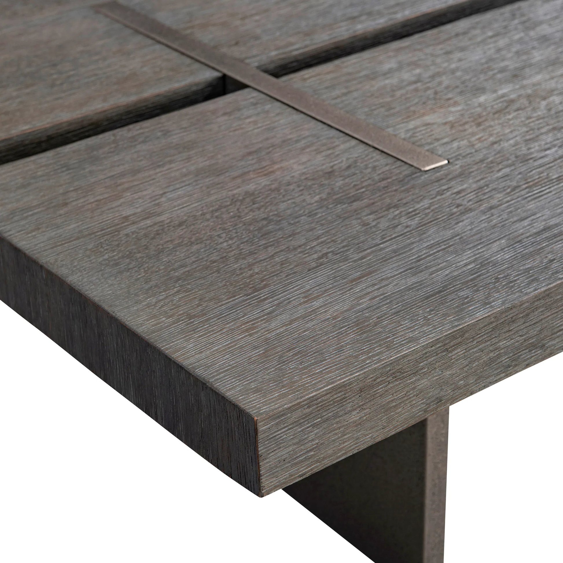 Polus Cocktail Table by Bernhardt in brown. Made from wood, metal in a unique style.