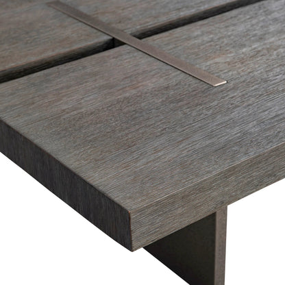 Polus Cocktail Table by Bernhardt in brown. Made from wood, metal in a unique style.