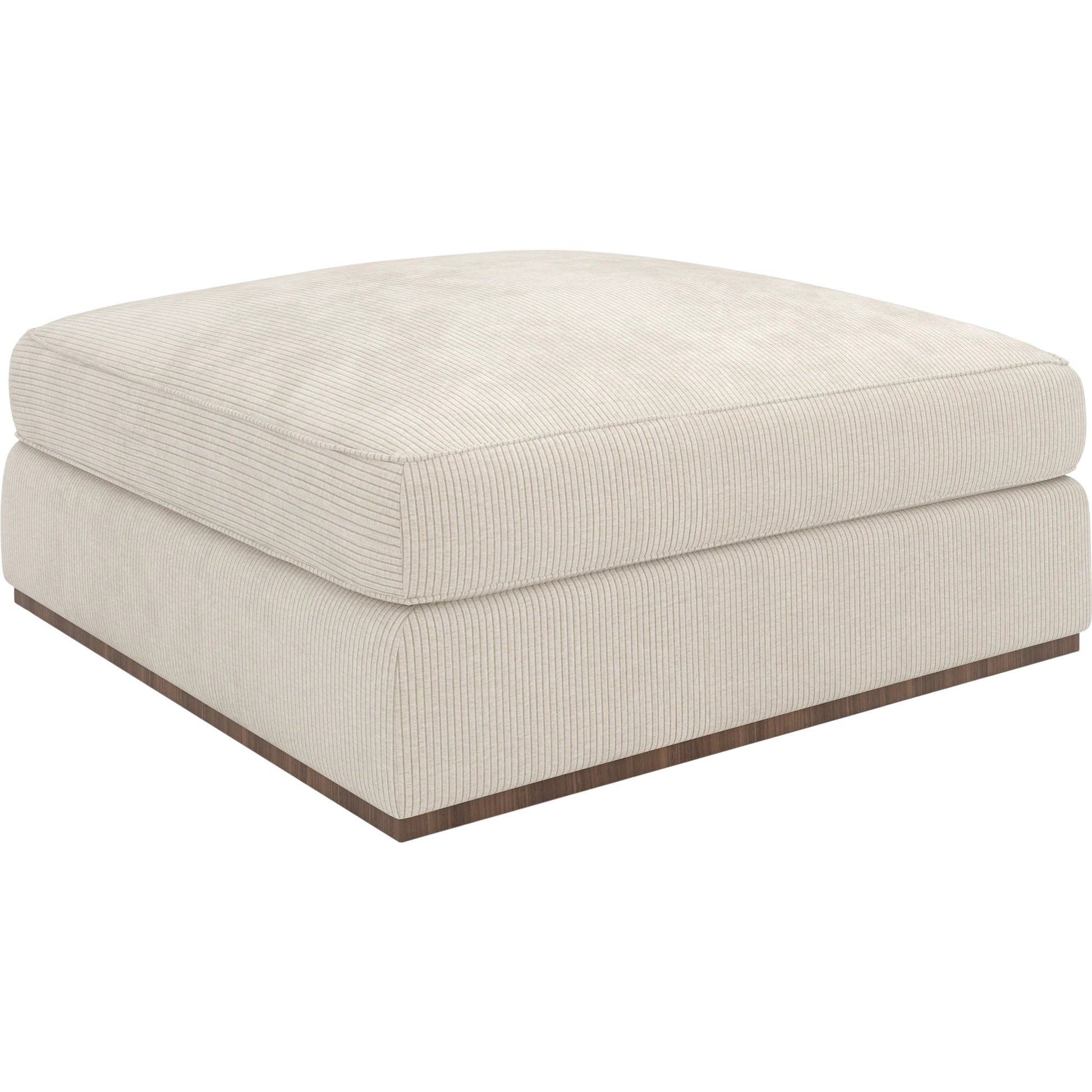 Bello Ottoman by Caracole in retro walnut. Made from unique in a eclectic & global style.