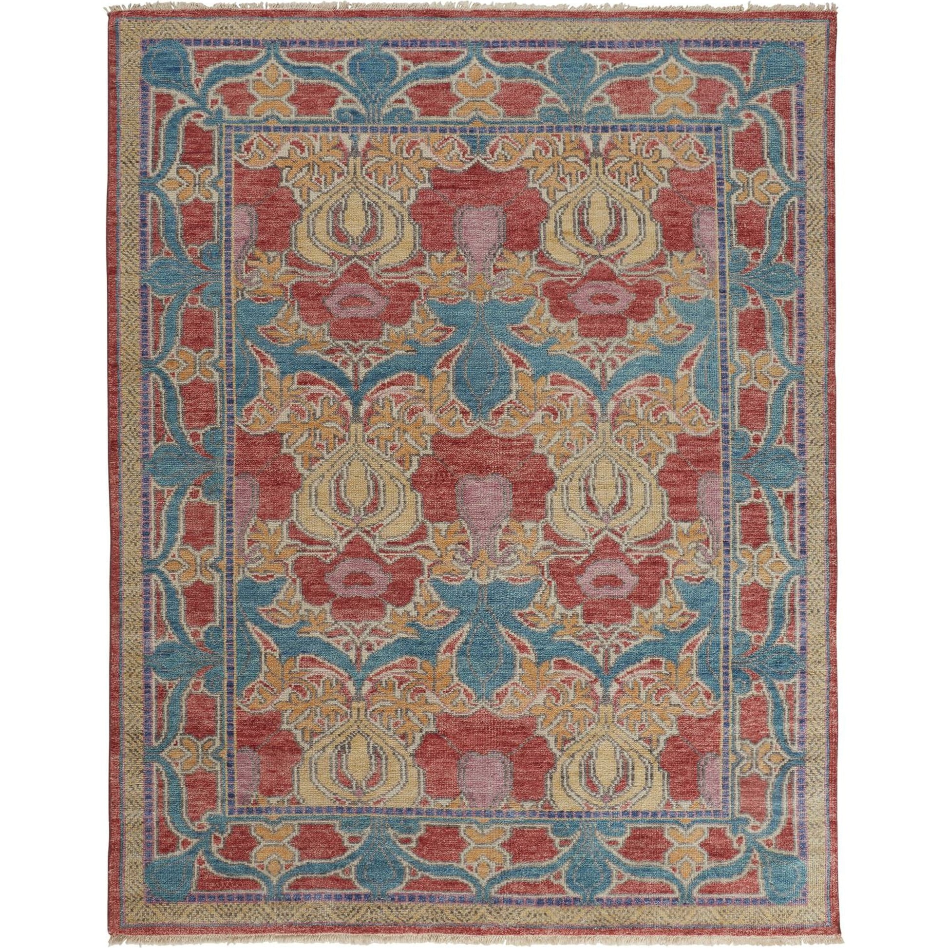 Beall Traditional Oriental Rug - 6633F by Feizy in blue, red, yellow. Made from wool in a unique style.