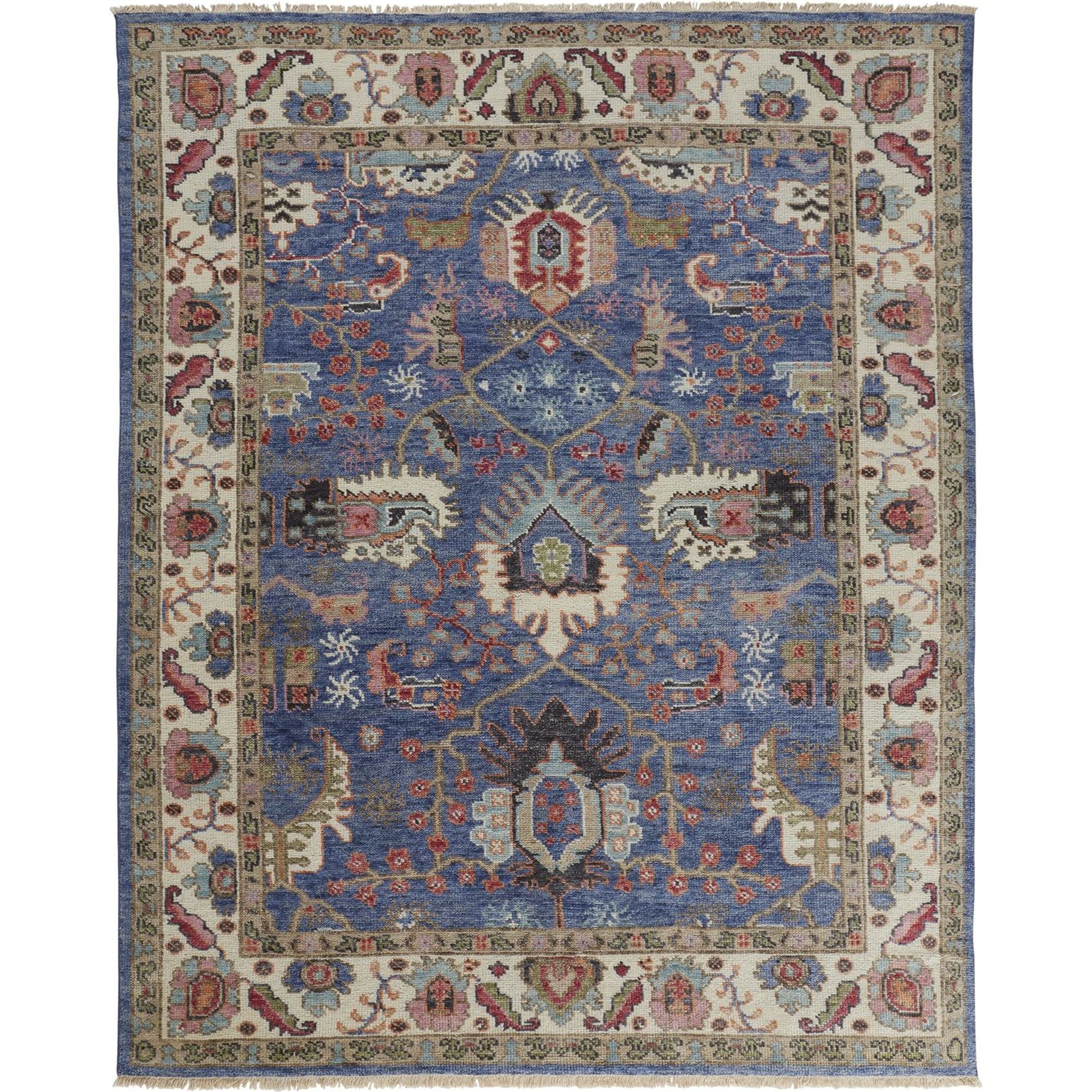 Beall Traditional Oriental Rug - 6708F by Feizy in blue, red. Made from wool in a unique style.