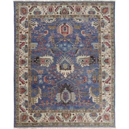 Beall Traditional Oriental Rug - 6708F by Feizy in blue, red. Made from wool in a unique style.