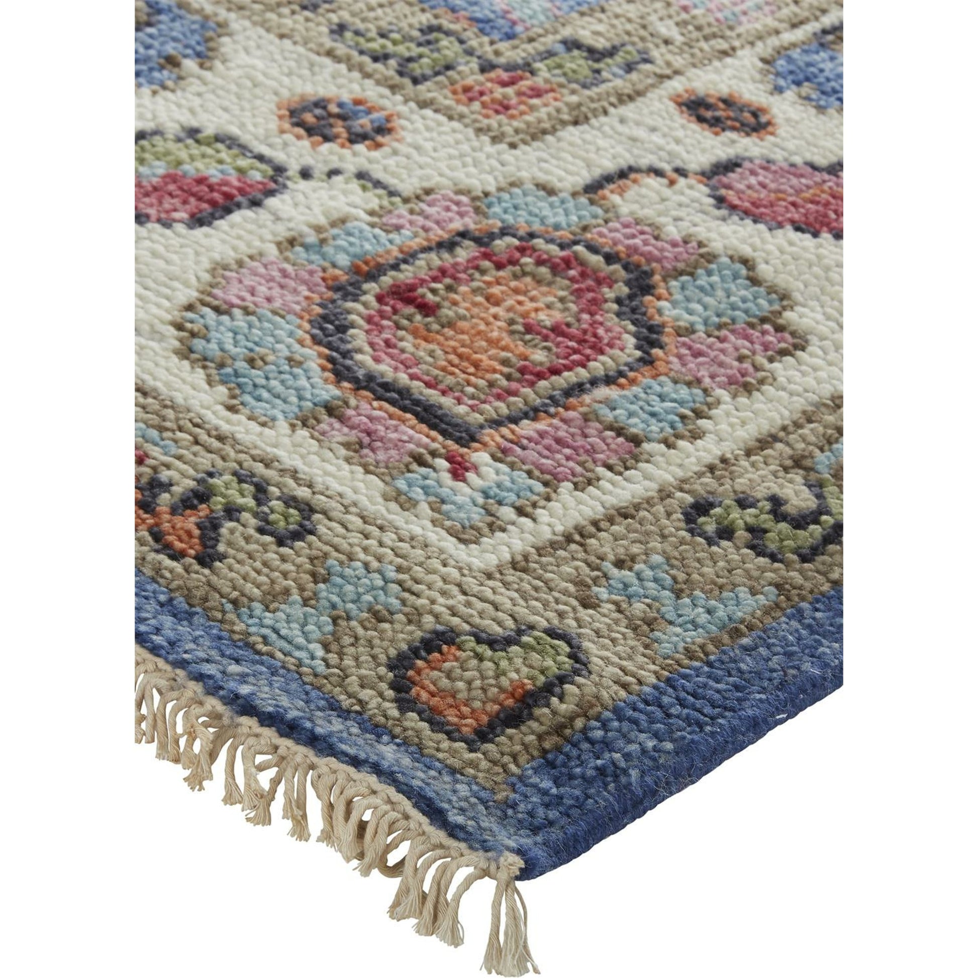 Beall Traditional Oriental Rug - 6708F by Feizy in blue, red. Made from wool in a unique style.