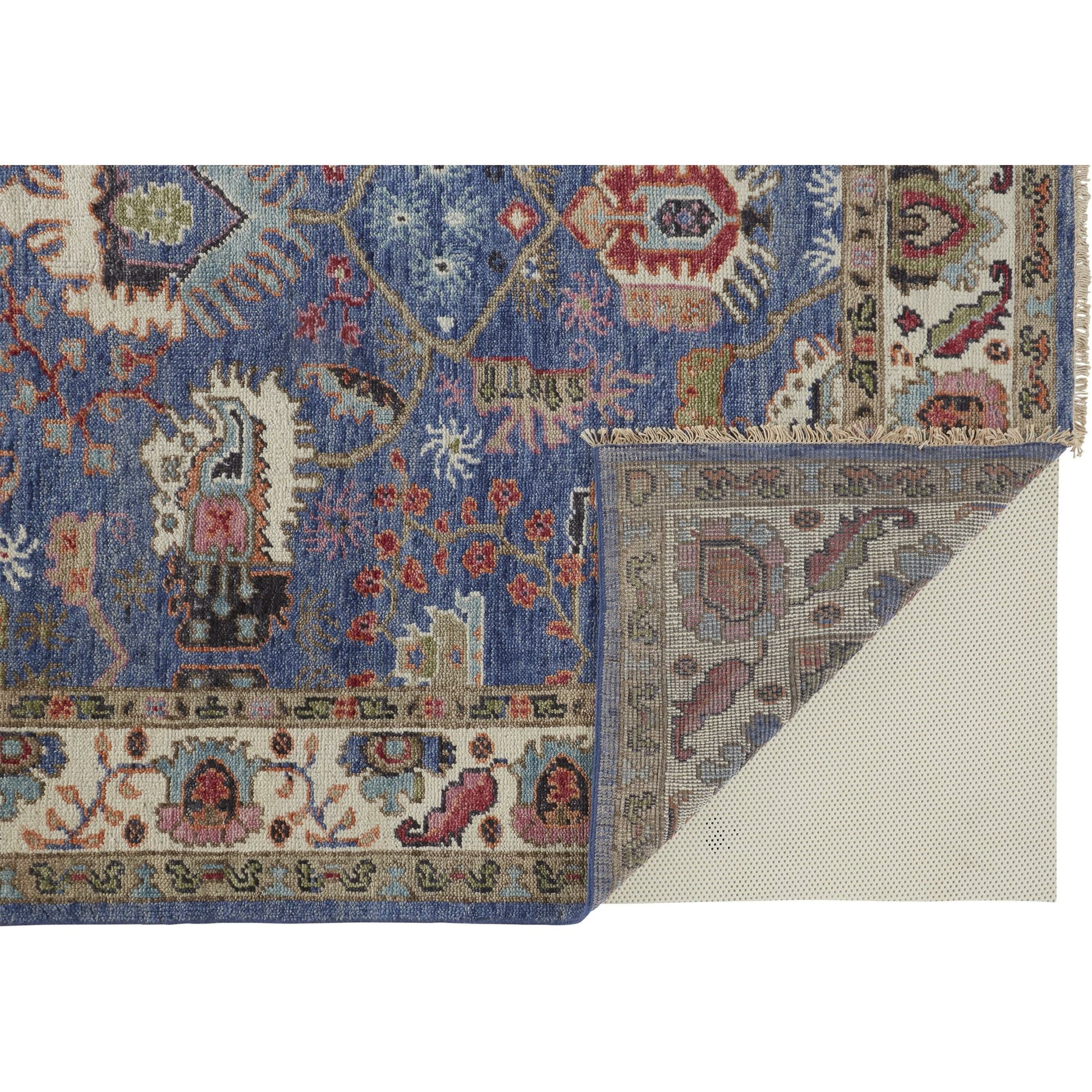 Beall Traditional Oriental Rug - 6708F by Feizy in blue, red. Made from wool in a unique style.