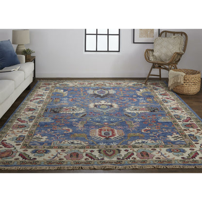 Beall Traditional Oriental Rug - 6708F by Feizy in blue, red. Made from wool in a unique style.