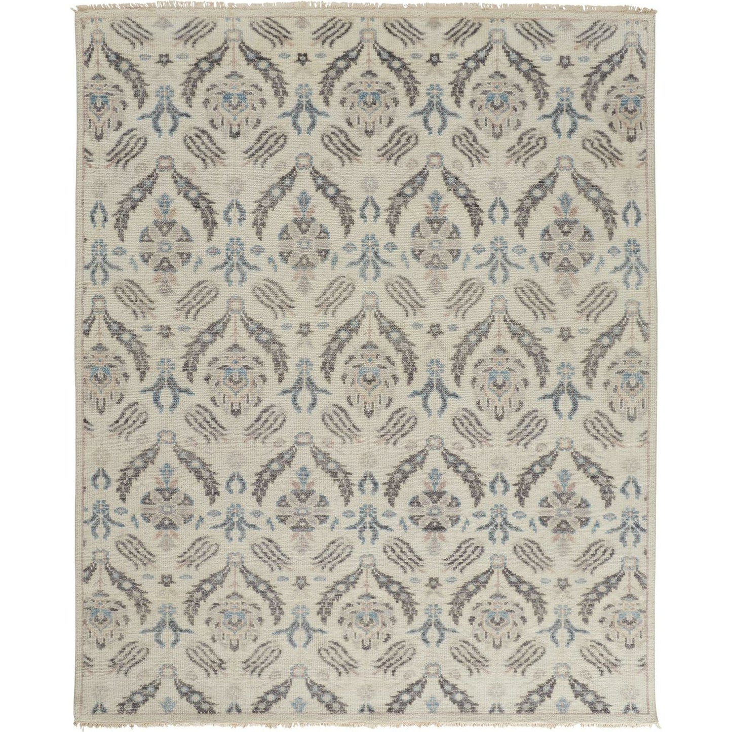 001 SI-1753475,SI-1753476,SI-1753481 | Primary Silo | Beall Traditional Oriental Rug - 6711F by Feizy in ivory, gray, blue. Made from wool in a unique style.