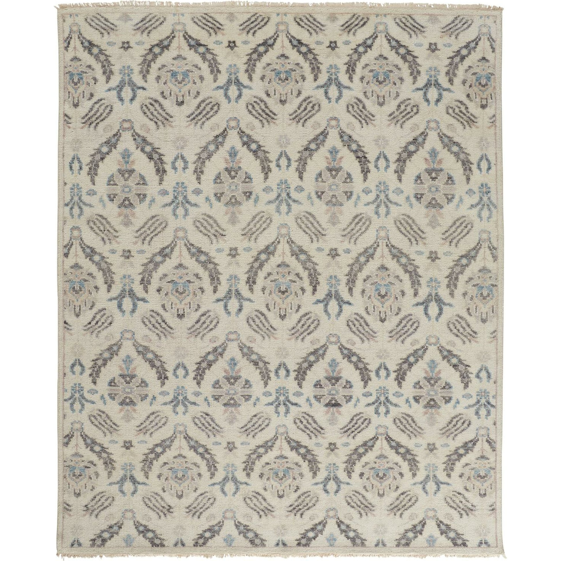 Beall Traditional Oriental Rug - 6711F by Feizy in ivory, gray, blue. Made from wool in a unique style.