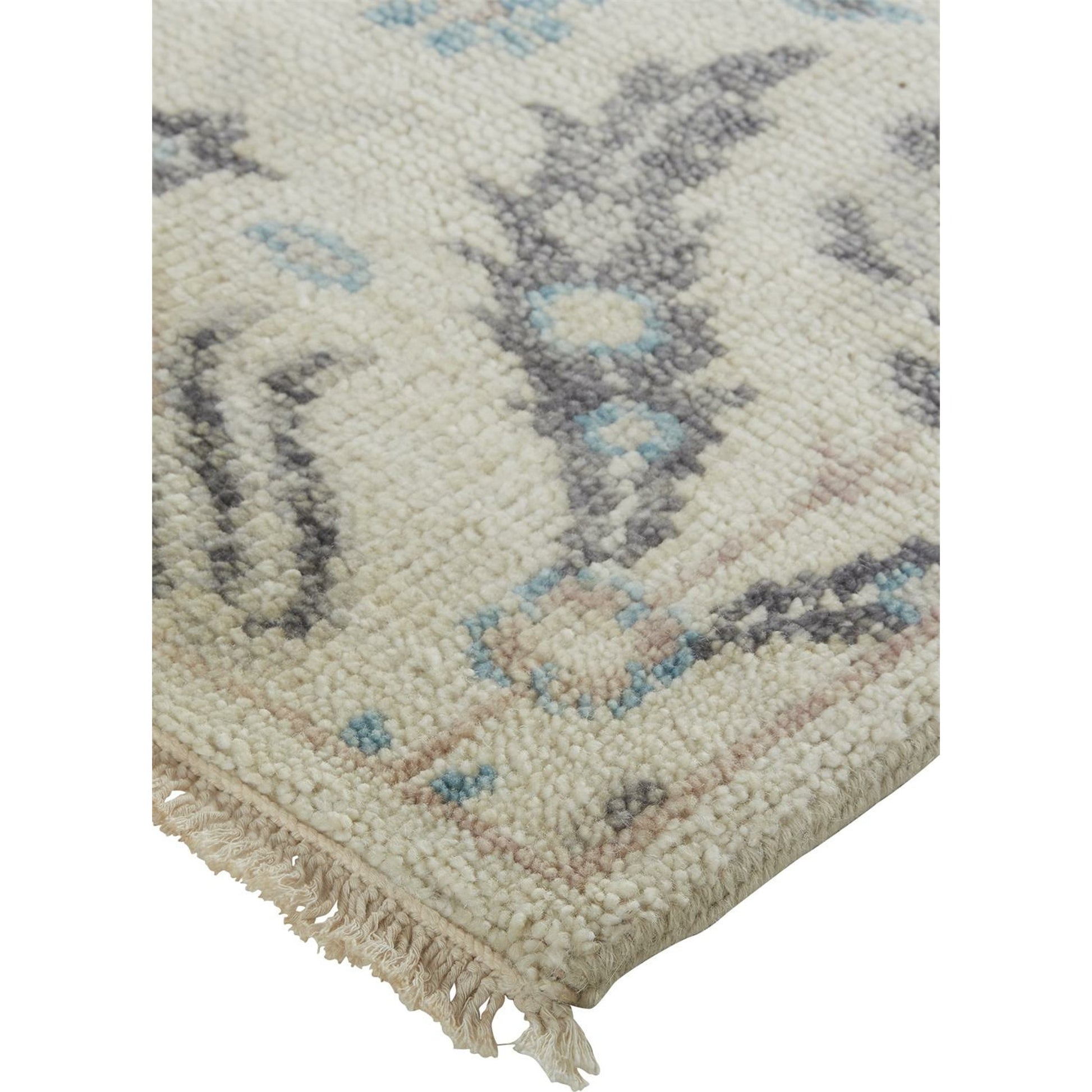 Beall Traditional Oriental Rug - 6711F by Feizy in ivory, gray, blue. Made from wool in a unique style.
