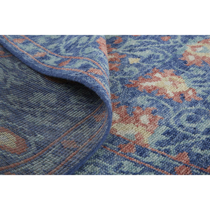 Beall Traditional & Botanical Rug - 6713F by Feizy in blue, red. Made from wool in a unique style.
