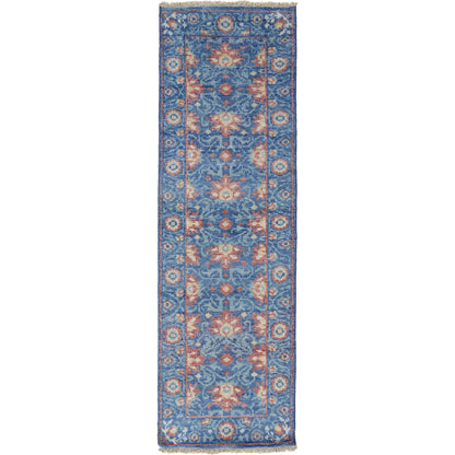 Beall Traditional & Botanical Rug - 6713F by Feizy in blue, red. Made from wool in a unique style.