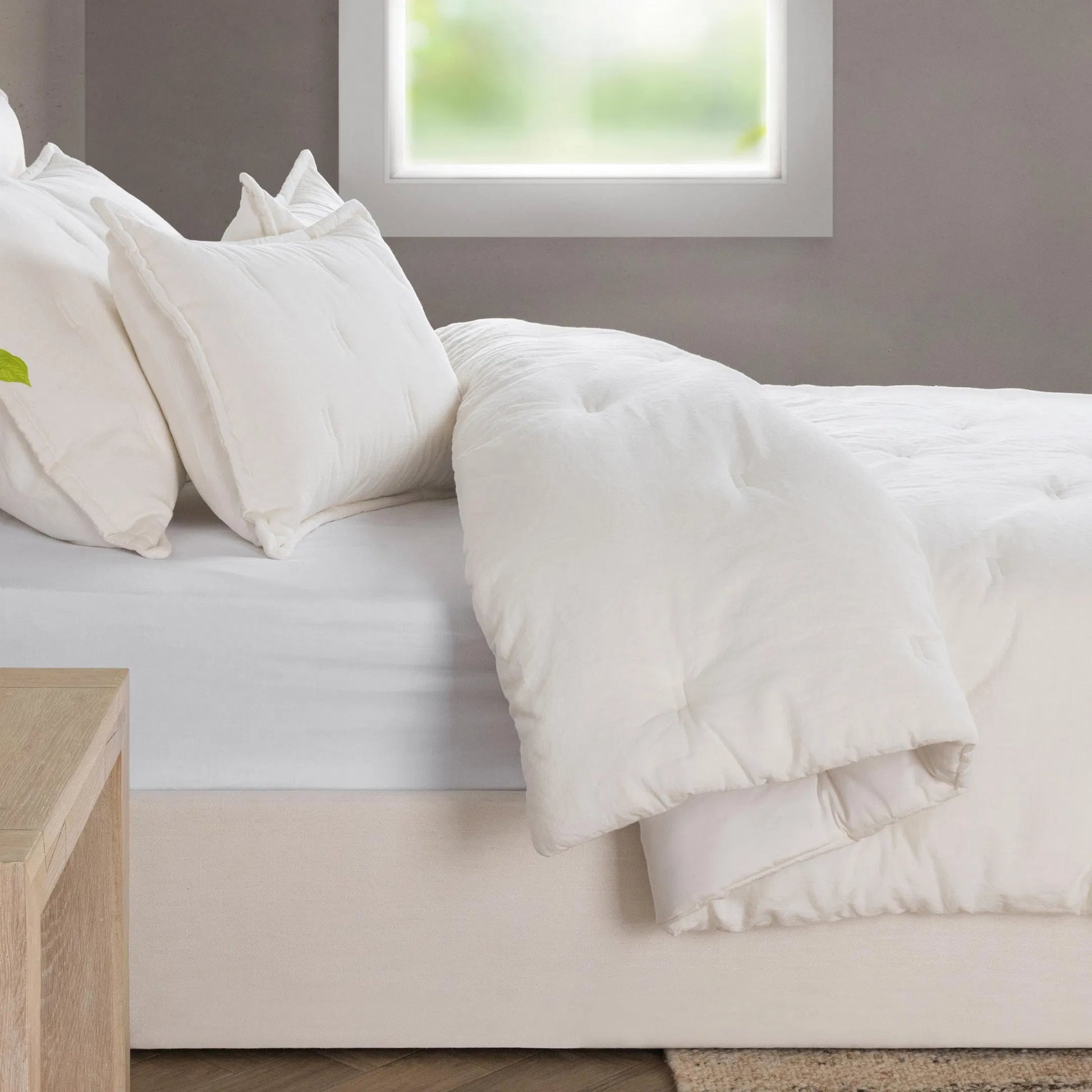 Talia 3-Piece Linen Blend Fabric Duvet Set by Villa by Classic Home. Made from unique in a unique style.