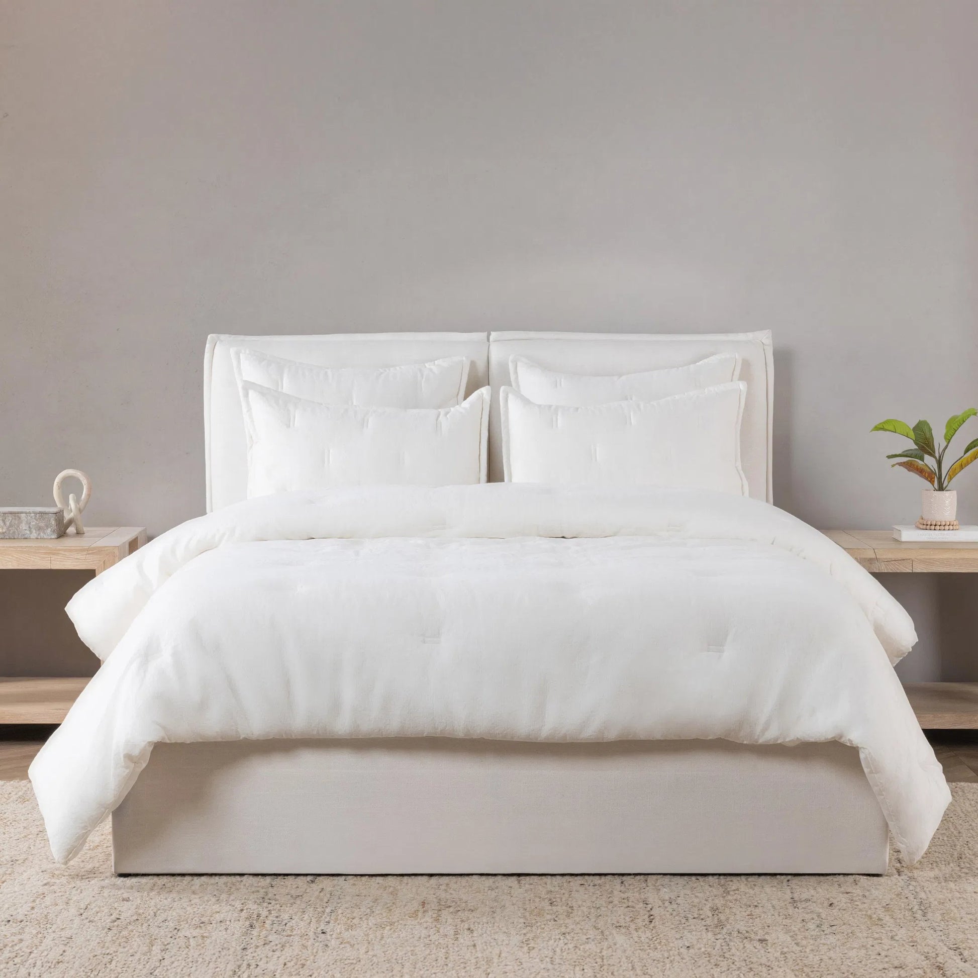 Talia 3-Piece Linen Blend Fabric Duvet Set by Villa by Classic Home. Made from unique in a unique style.