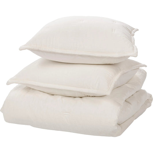 Talia 3-Piece Linen Blend Fabric Duvet Set by Villa by Classic Home. Made from unique in a unique style.