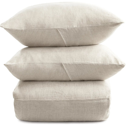 Beaumont 3-Piece Belgian Flax Duvet Set by Villa by Classic Home. Made from 100% belgian flax linen in a unique style.